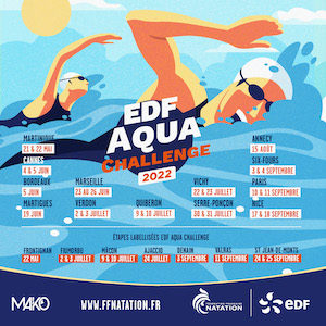 Affiche EDF Aqua Challenge 2022